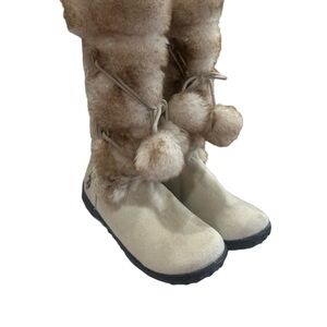 US Polo Assn Faux Fur Pom Pom Winter Boots